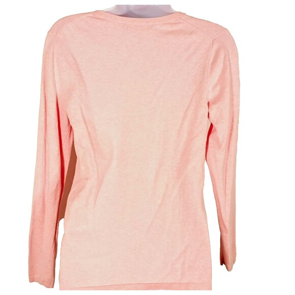 Tommy Hilfiger Pink V Neck Long Sleeve Preppy Old Money Classic Sweater Size M - Picture 5 of 6